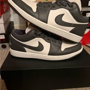 Air Jordan 1 Low Iron Grey Summit White Size 11 VNDS Worn Once OG Box